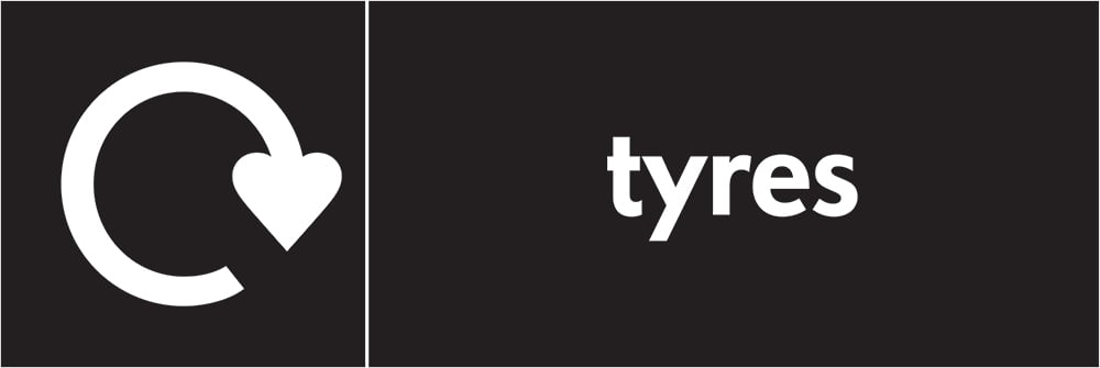 Signage: Tyres Rotate Left (AUTO0006)