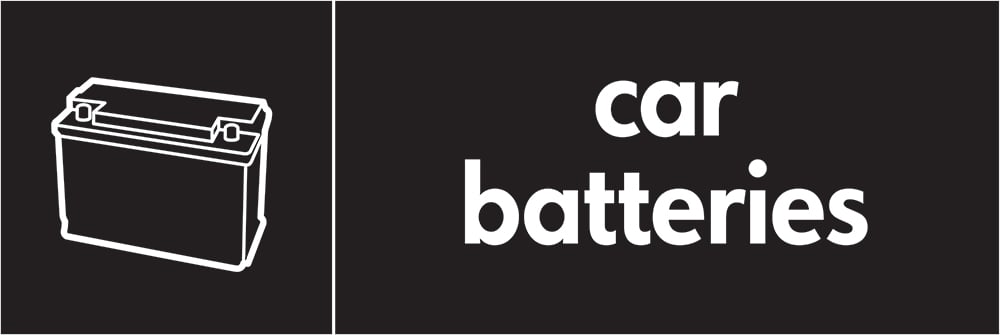 Signage: Car Batteries (AUTO0008)