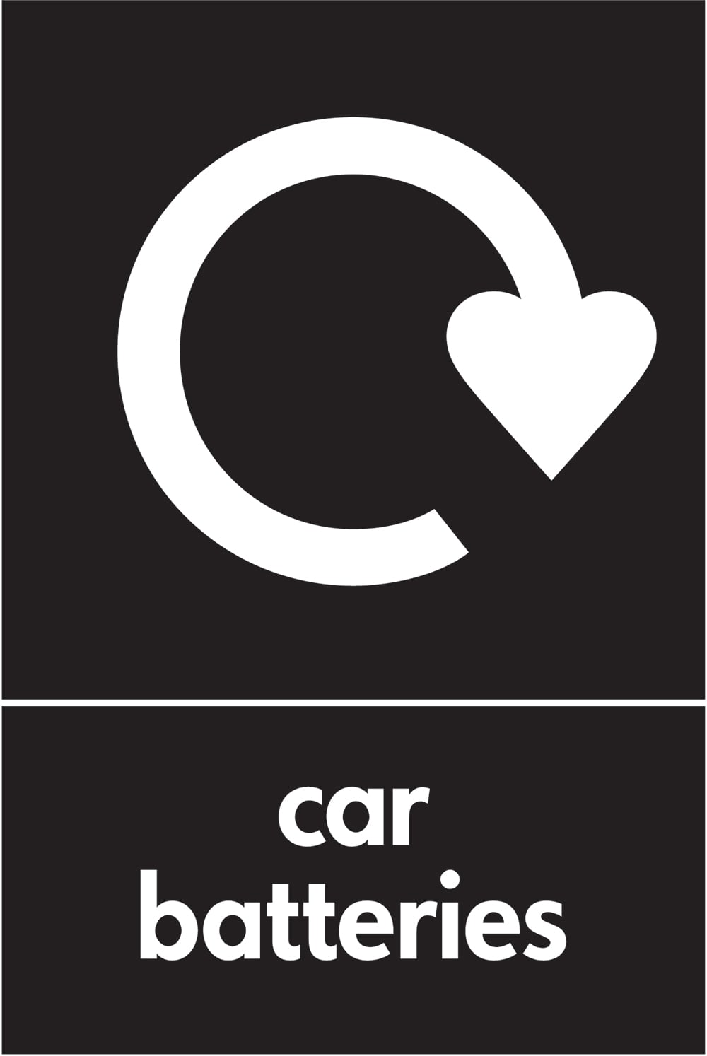 Signage: Car Batteries (AUTO0012)