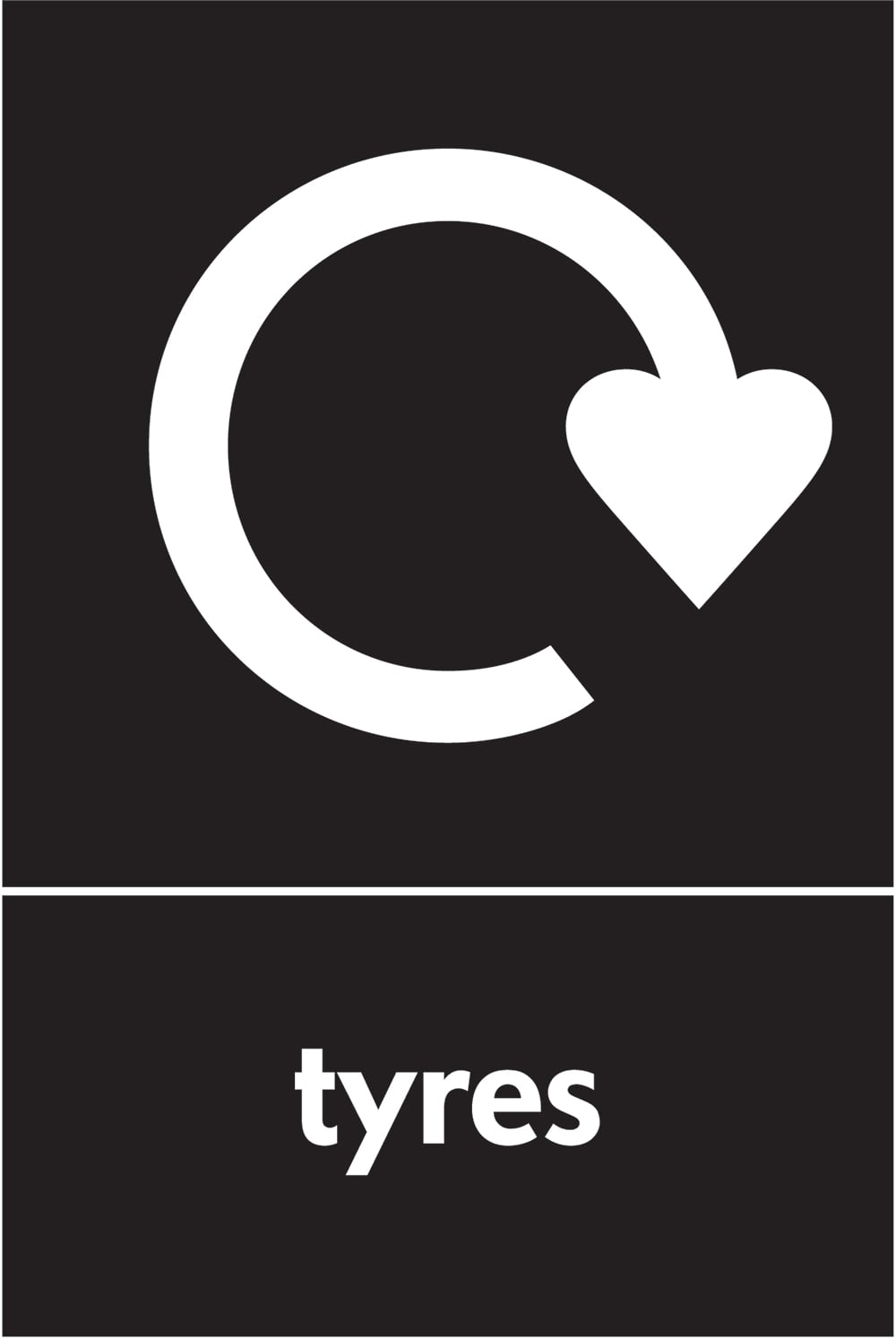 Signage: Tyres Recycling (AUTO0013)