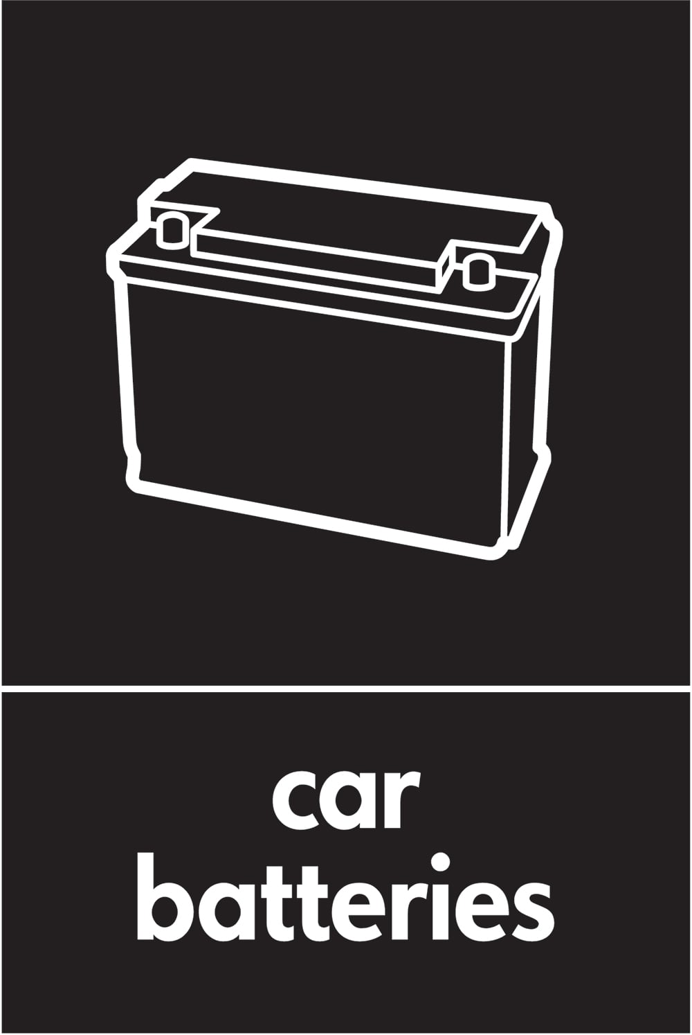 Signage: Car Batteries (AUTO0015)