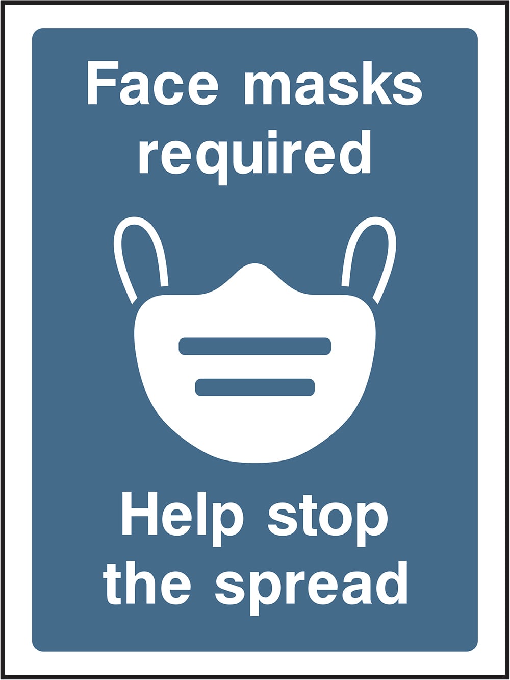 Signage: Face Masks Required (COVI0015)