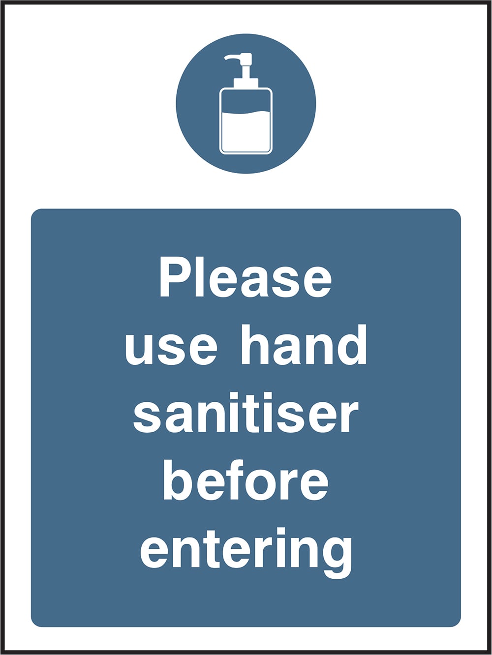 Signage: Use Hand Sanitiser Before Entering (COVI0017)