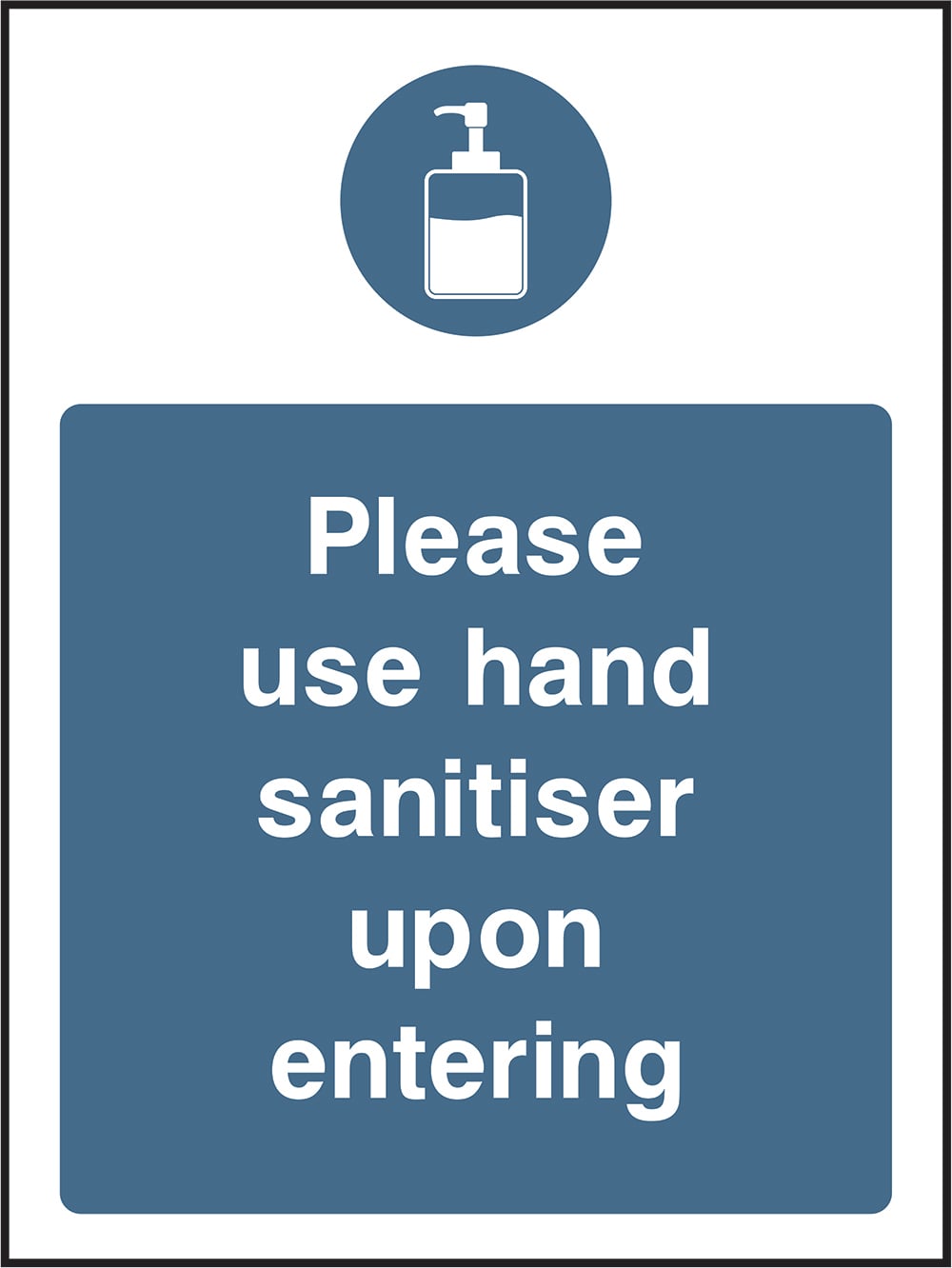 Signage: Use Hand Sanitiser (COVI0018)