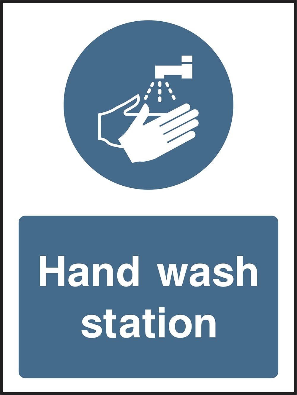 Signage: Hand Wash Station (COVI0025)