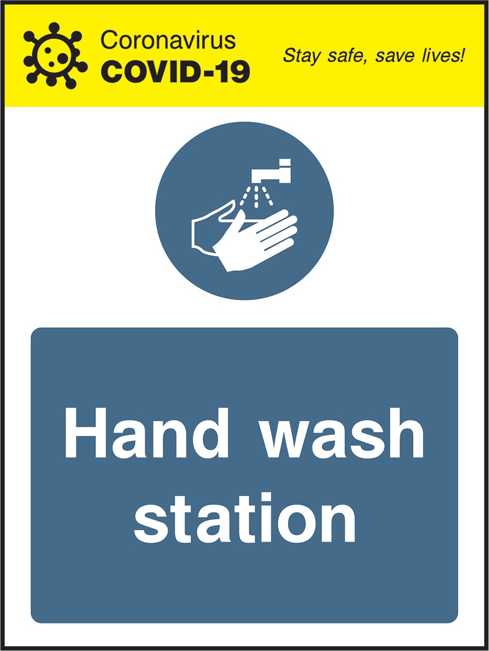 Signage: Hand Wash Station (COVI0030)