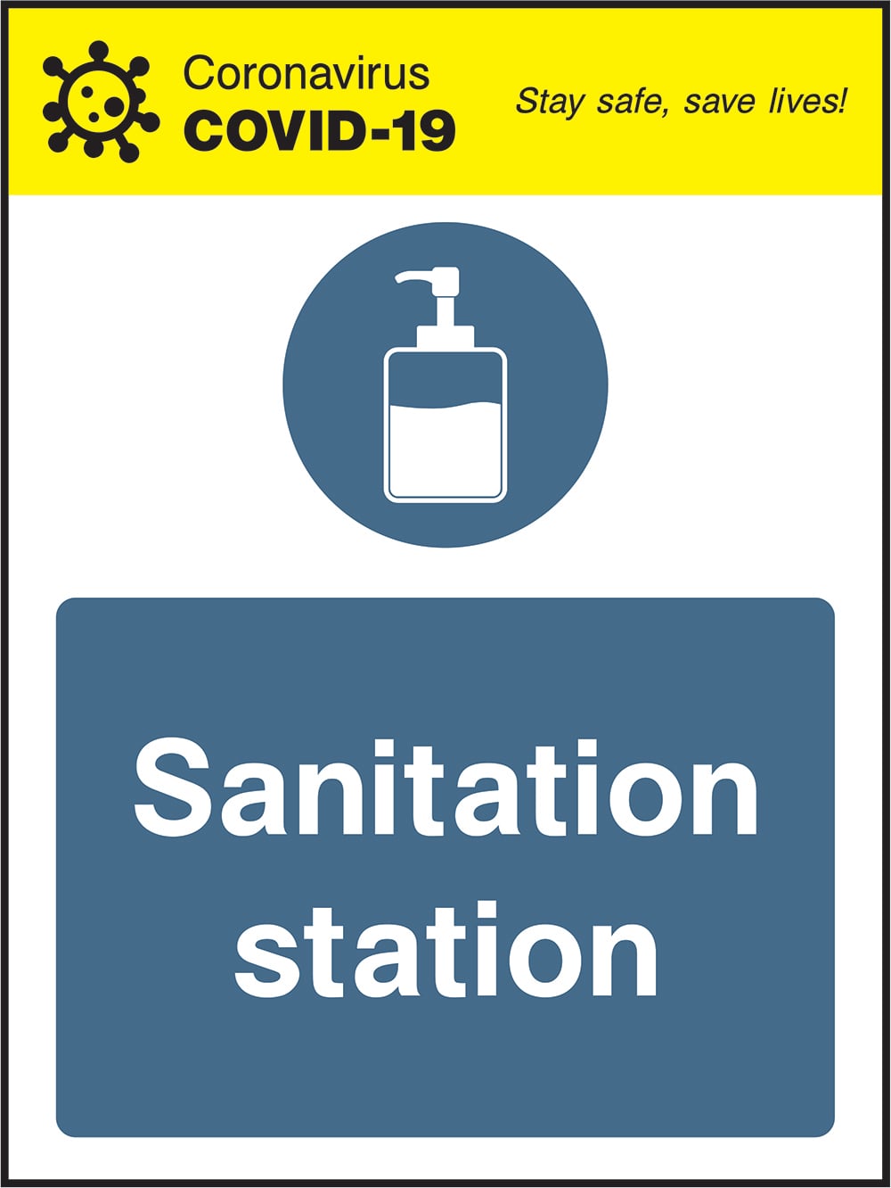 Signage: Sanitation Station (COVI0034)