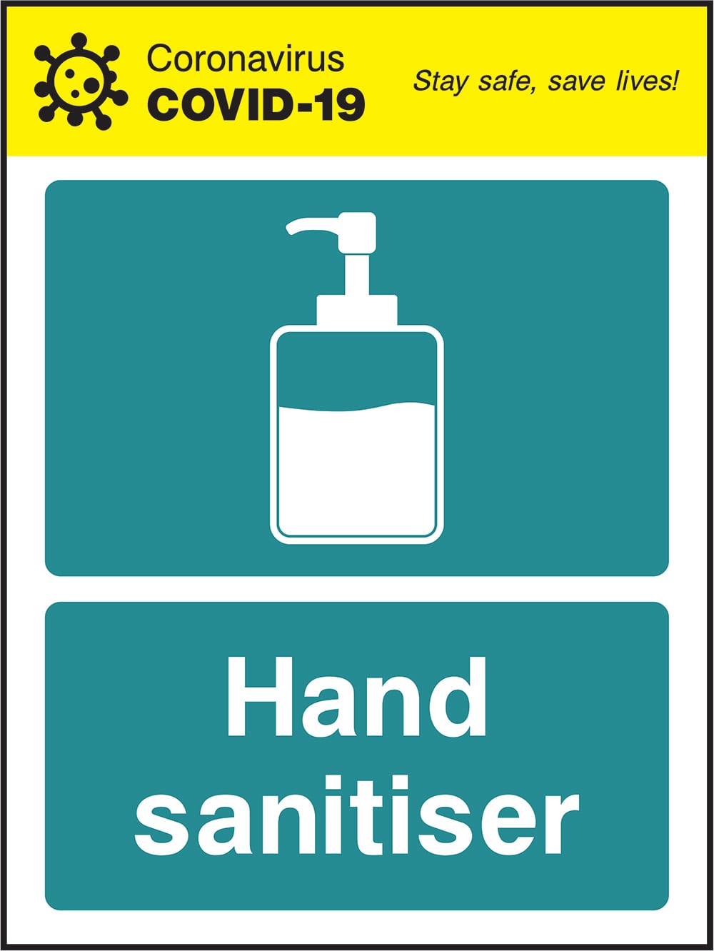 Signage: Hand Sanitiser (COVI0050)