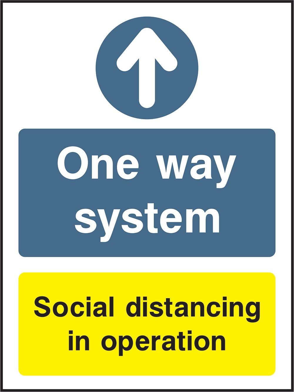 Signage: One Way System Up (COVI0059)