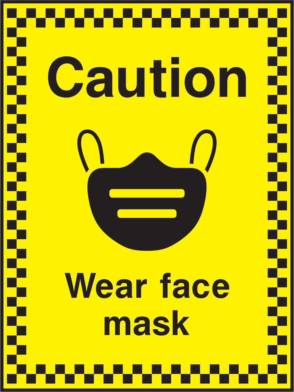 Signage: Wear Face Mask (COVI0069)