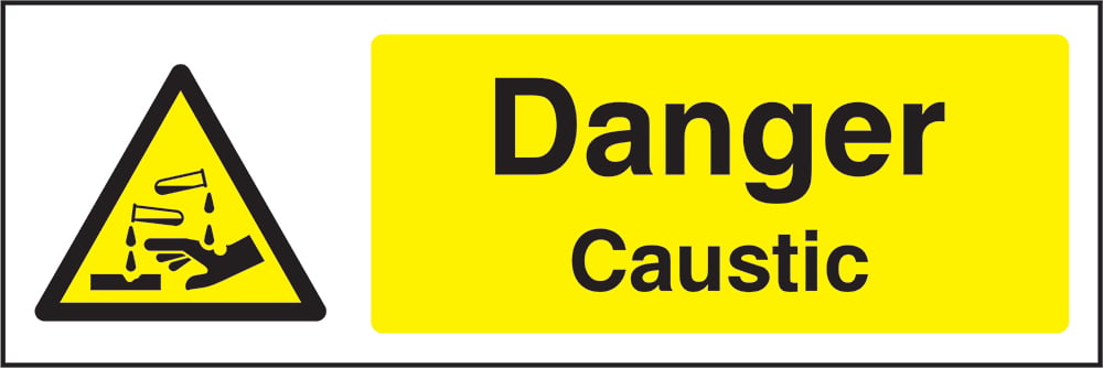 Signage: Danger Caustic (CHEM0002)