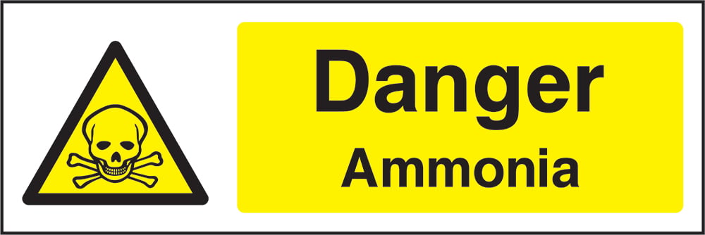 Signage: Danger Ammonia (CHEM0012)