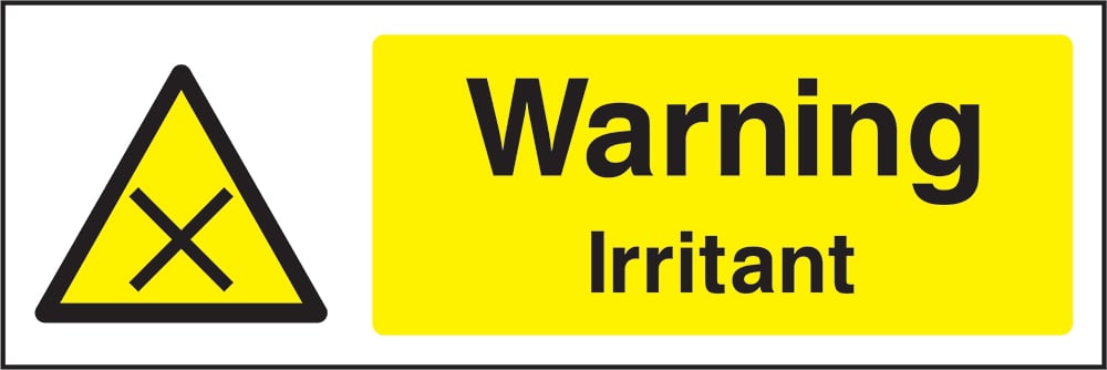 Signage: Warning Irritant (CHEM0018)