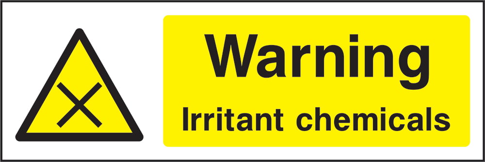 Signage: Warning Irritant Chemicals (CHEM0020)