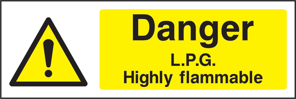 Signage: Danger Lpg Highly Flammable (CHEM0024)