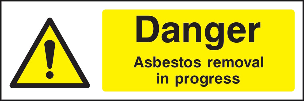 Signage: Danger Asbestos Removal in Progress (CHEM0025)