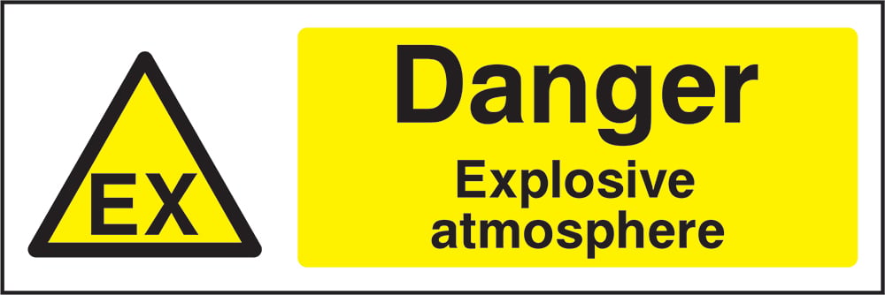 Signage: Danger Explosive Atmosphere (CHEM0038)