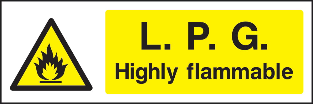Signage: L.P.G. Highly Flammable (CHEM0041)