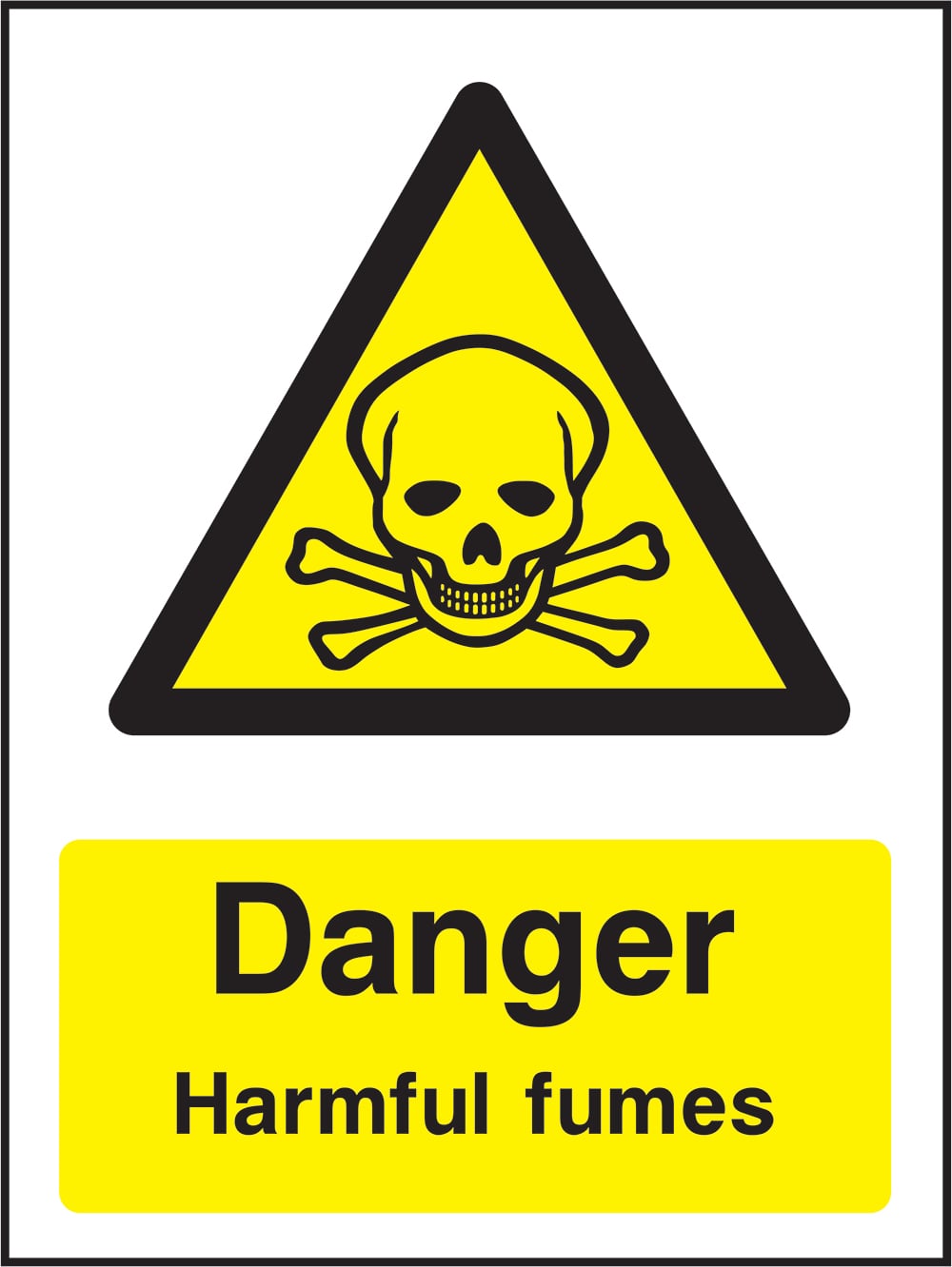 Signage: Danger Harmful Fumes (CHEM0058)