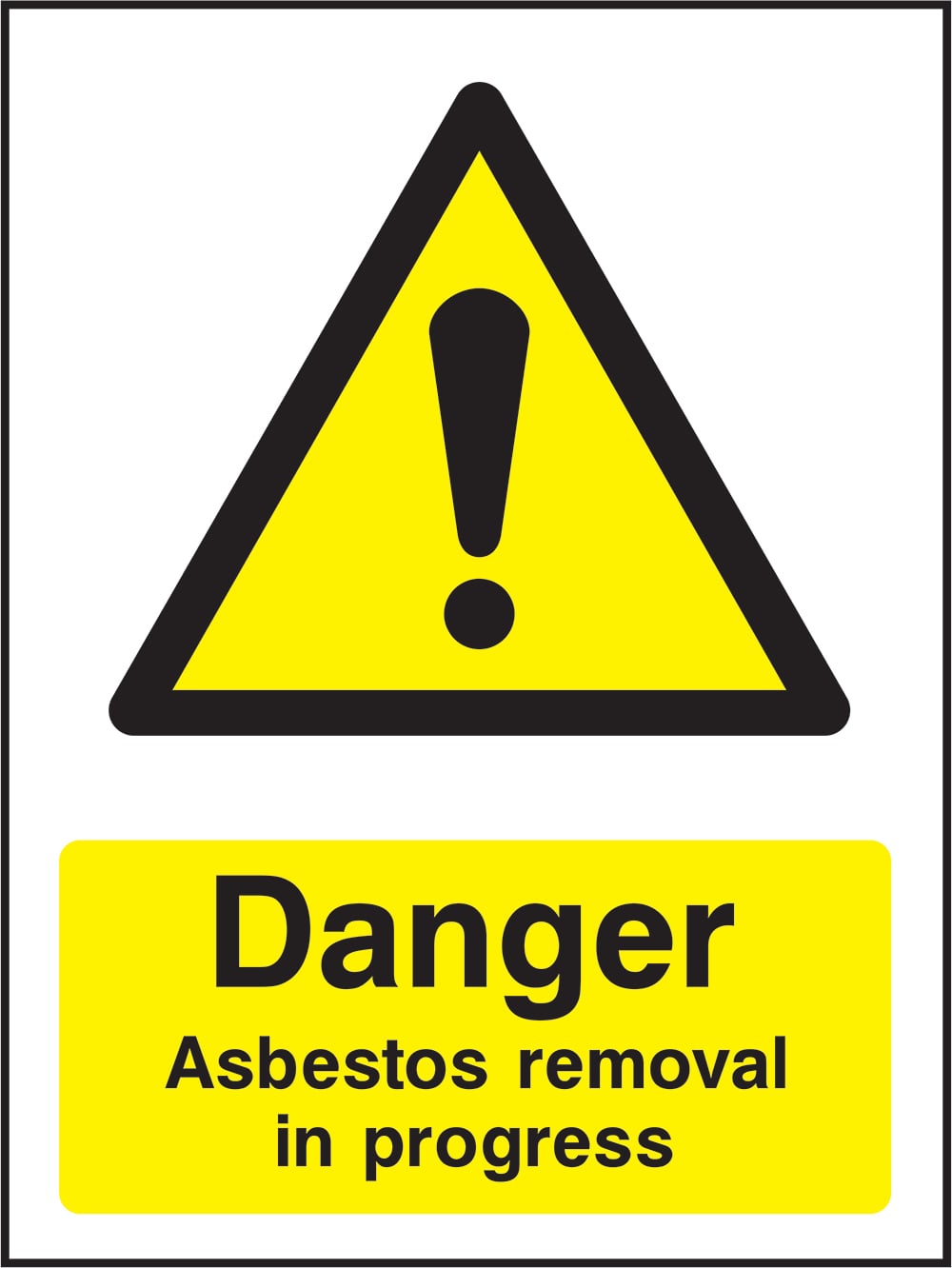 Signage: Danger Asbestos Removal (CHEM0069)
