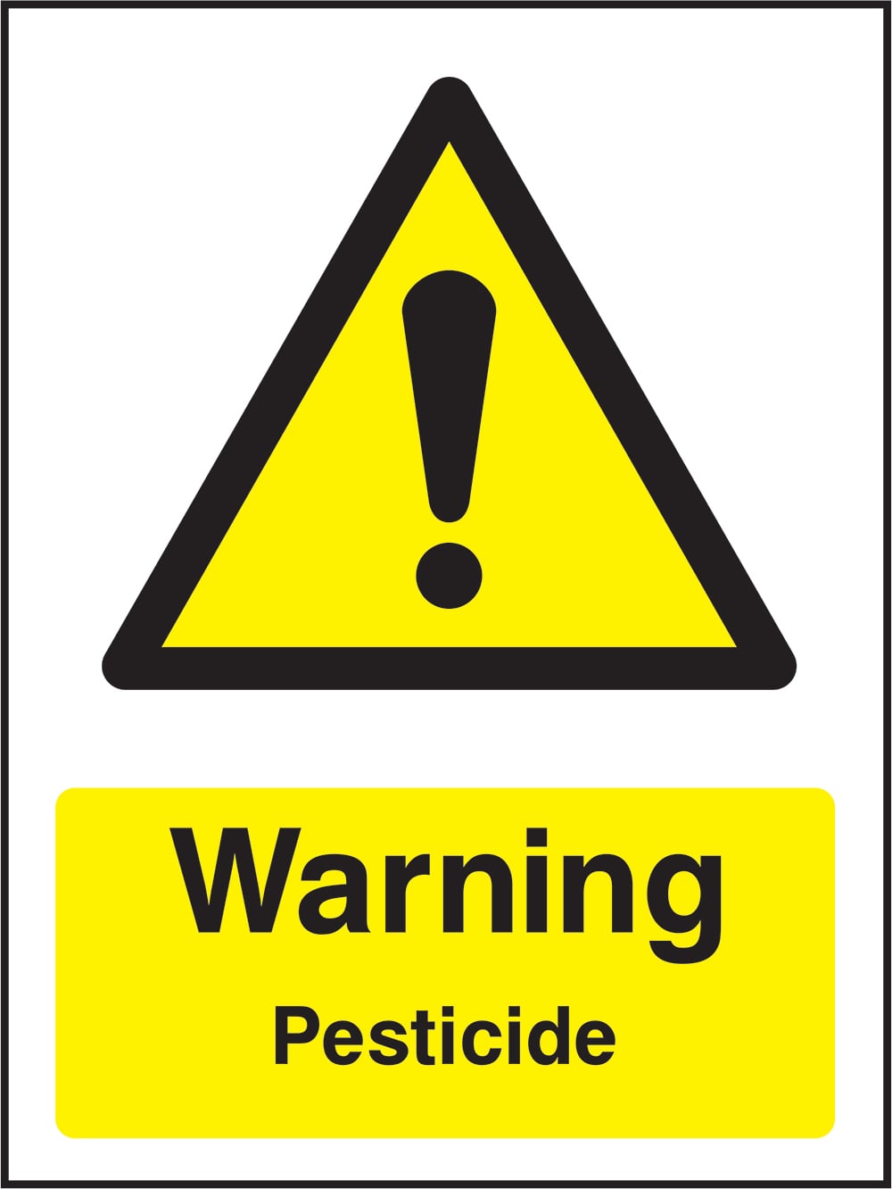 Signage: Warning Pesticide (CHEM0072)