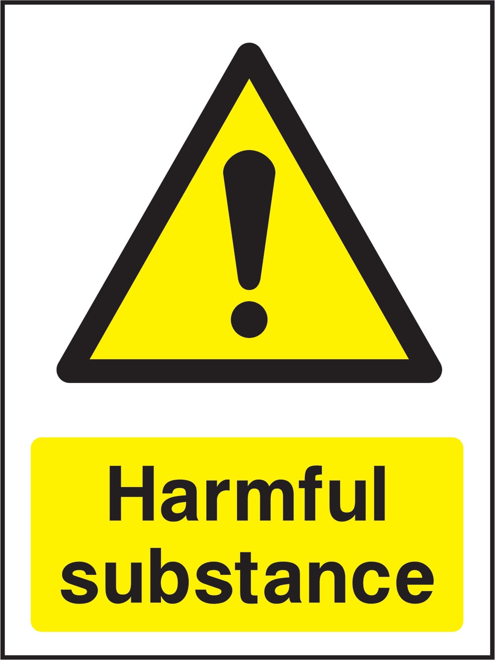 Signage: Harmful Substance (CHEM0075)