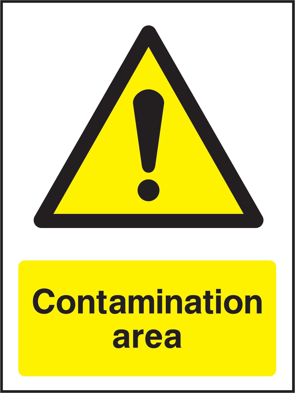 Signage: Contamination Area (CHEM0081)