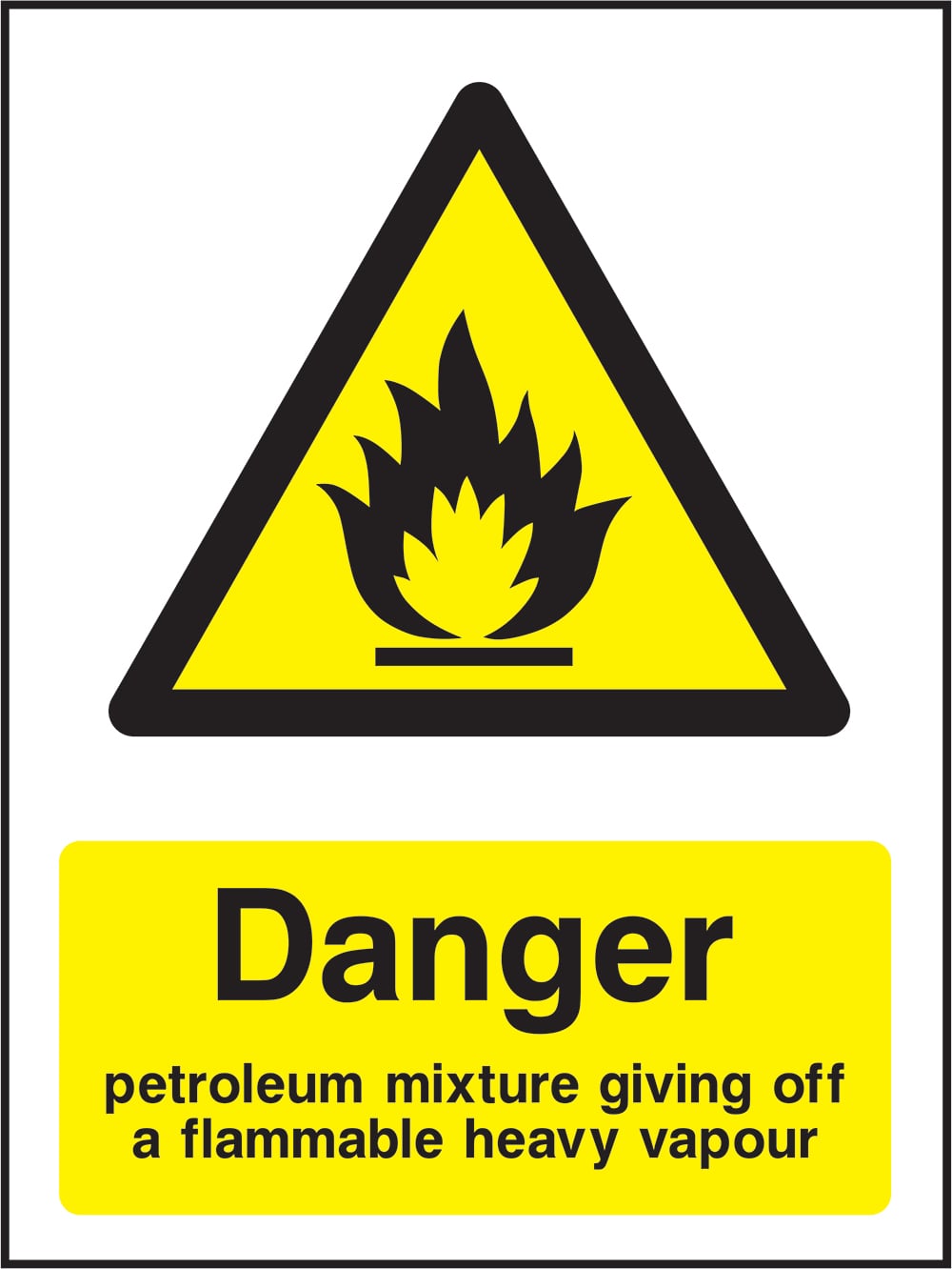 Signage: Danger Flammable Vapor (CHEM0084)