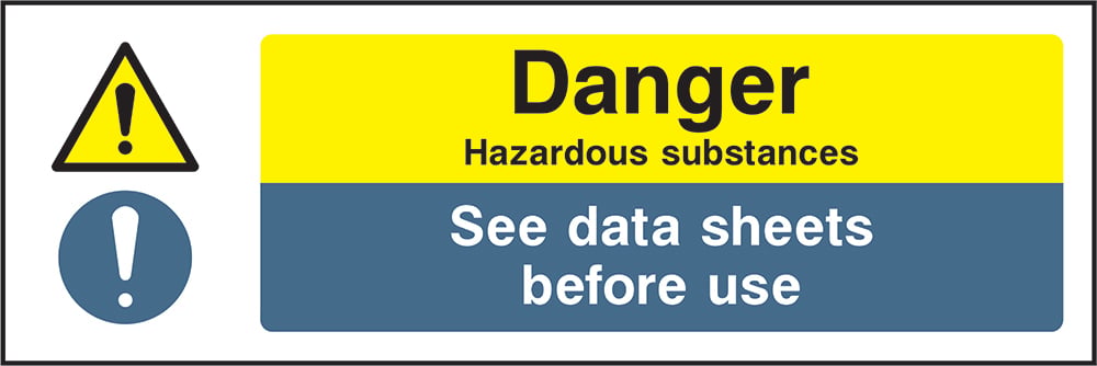 Signage: Danger Hazardous Substances (CHEM0089)
