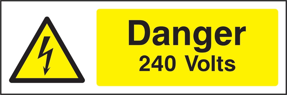 Signage: Danger 240 Volts (ELEC1_0002)