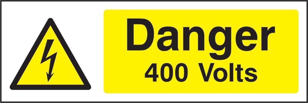 Signage: Danger 400 Volts (ELEC1_0003)