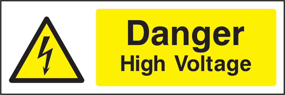 Signage: Danger High Voltage (ELEC1_0012)