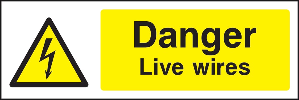 Signage: Danger Live Wires (ELEC1_0013)