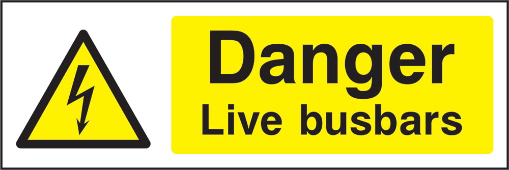 Signage: Danger Live Busbars (ELEC1_0016)