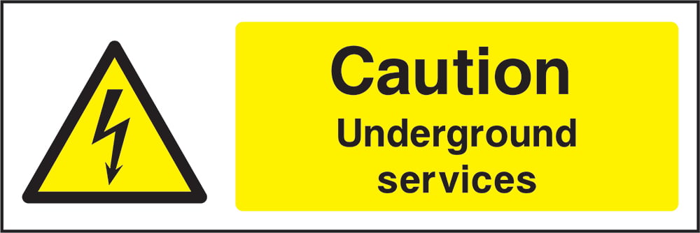 Signage: Caution Underground Services (ELEC1_0017)