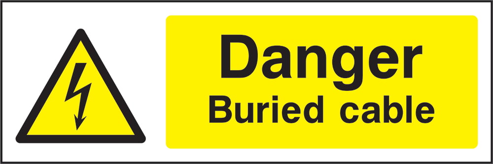 Signage: Danger Buried Cable (ELEC1_0019)