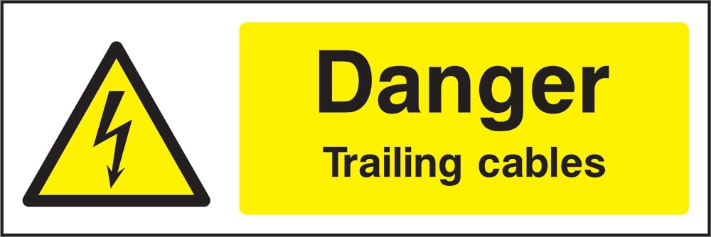 Signage: Danger Trailing Cables (ELEC1_0026)