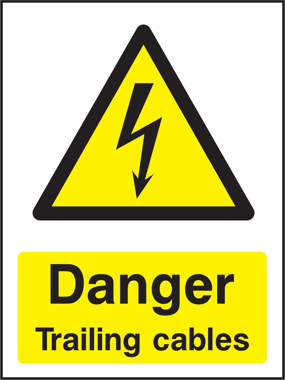 Signage: Danger Trailing Cables (ELEC1_0058)