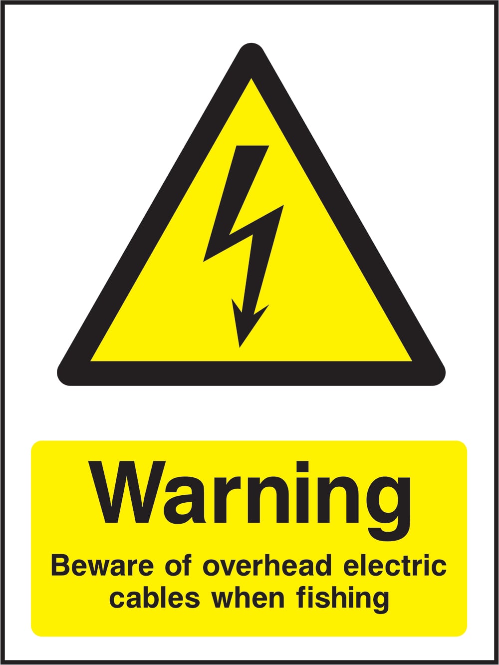 Signage: Warning Overhead Electric Cables (ELEC1_0061)