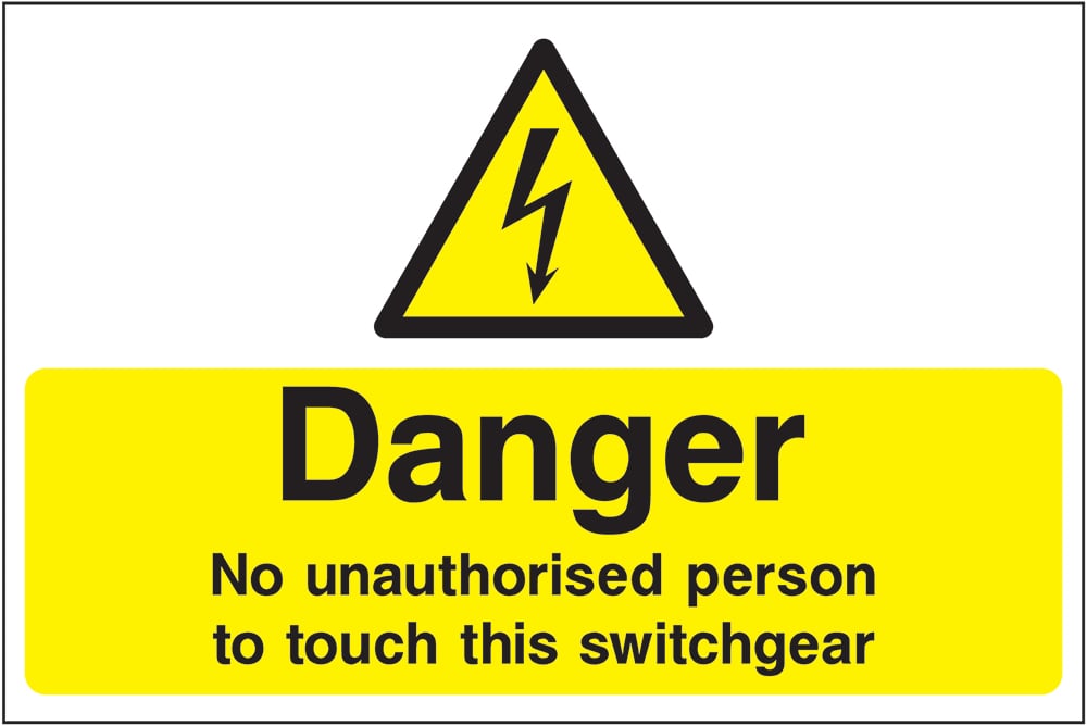 Signage: Danger No Unauthorized Access (ELEC1_0065)