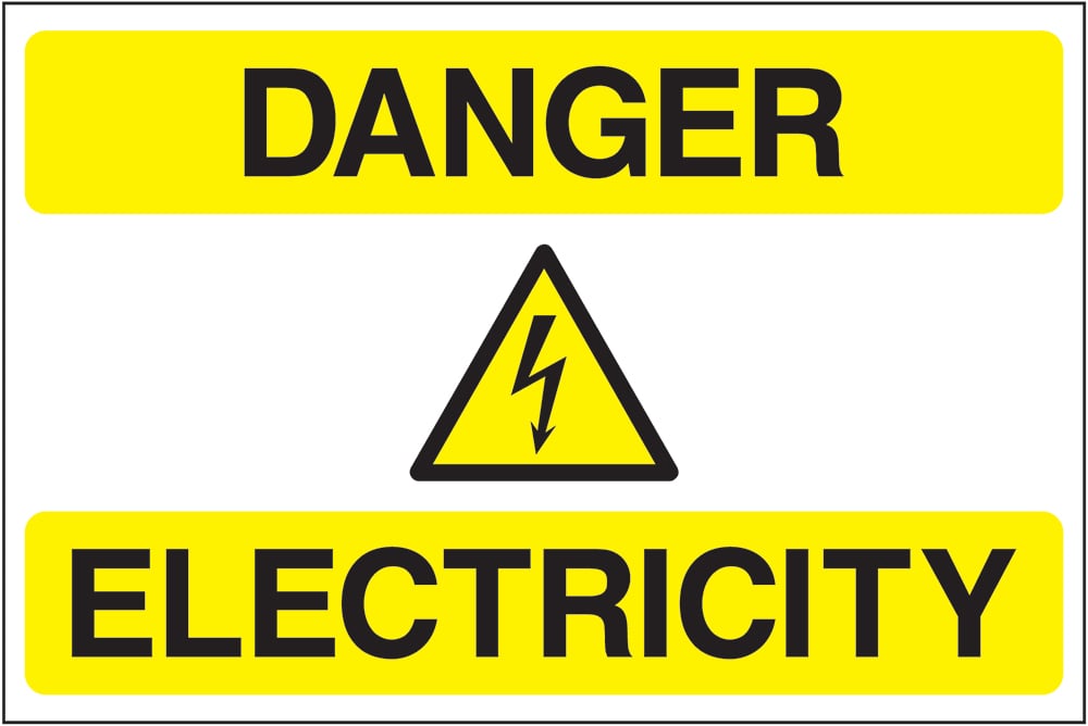 Signage: Danger Electricity (ELEC1_0067)