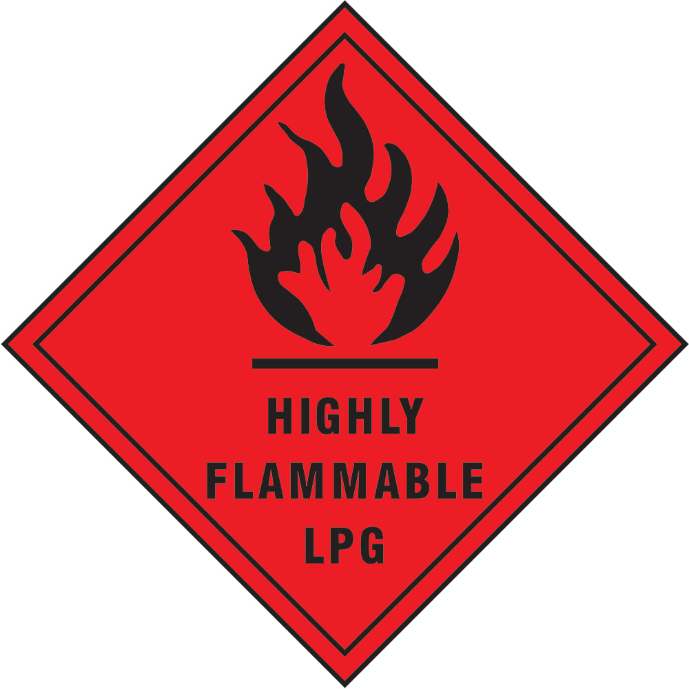 Signage: Highly Flammable Lpg (DANG0003)