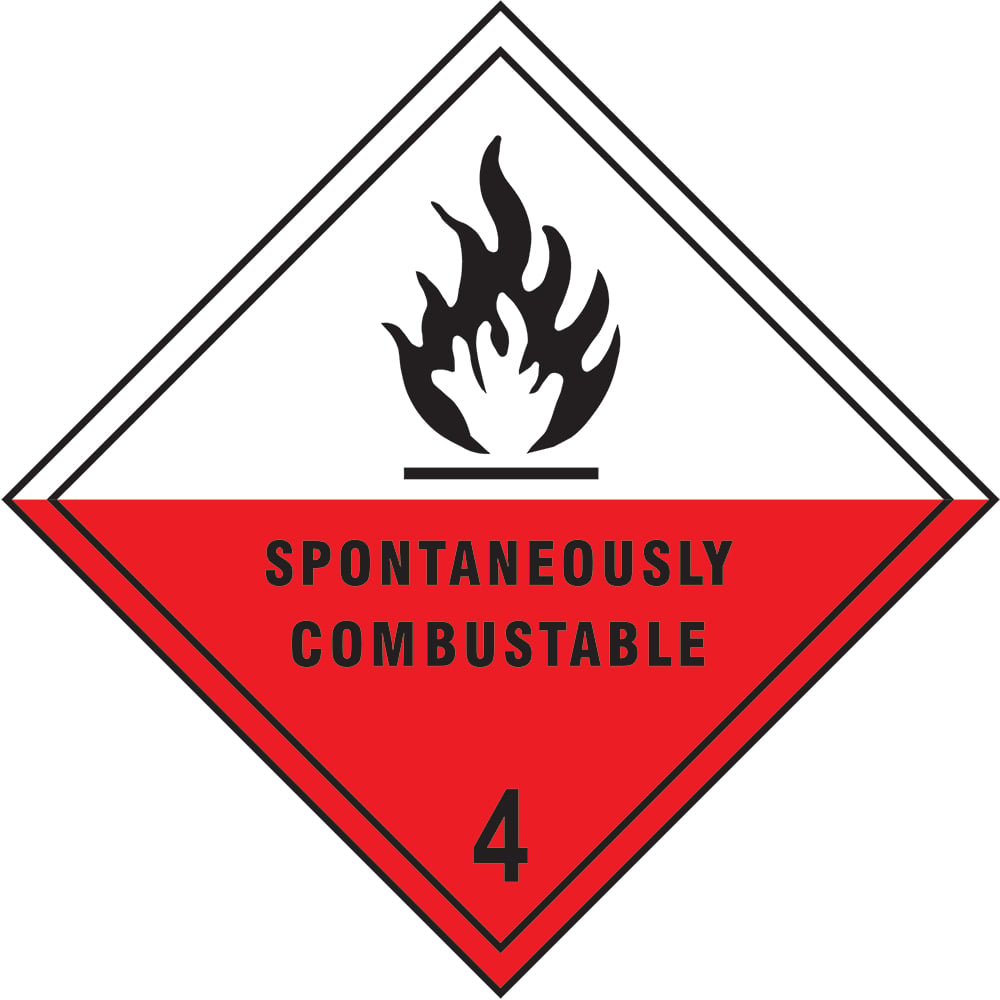 Signage: Spontaneously Combustable (DANG0006)