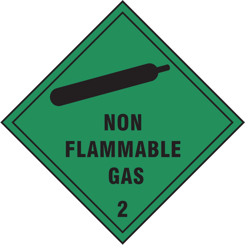 Signage: Non Flammable Gas (DANG0011)