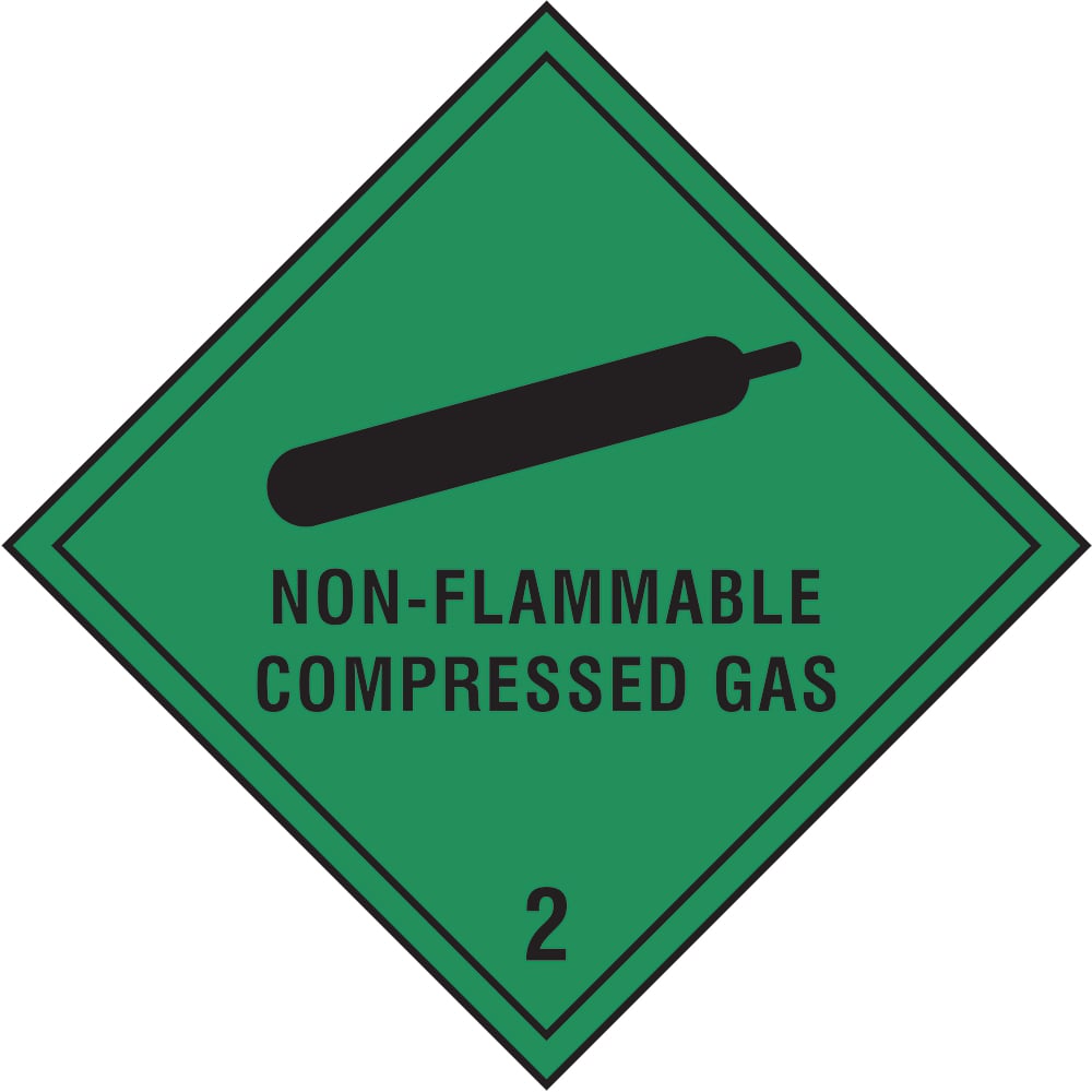 Signage: Non-Flammable Compressed Gas (DANG0012)