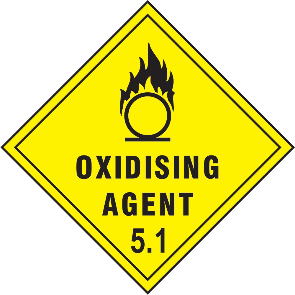 Signage: Oxidising Agent 5.1 (DANG0017)
