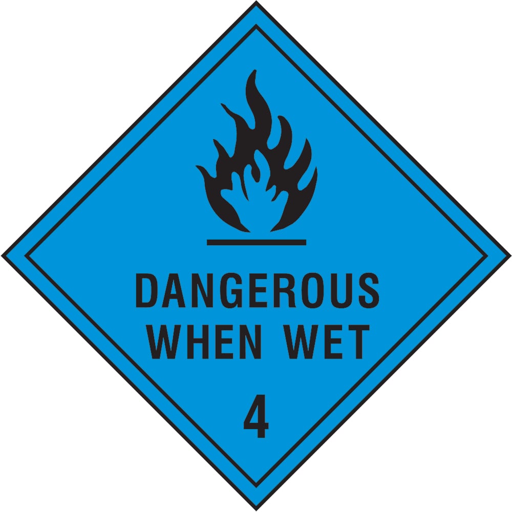 Signage: Dangerous When Wet (DANG0019)