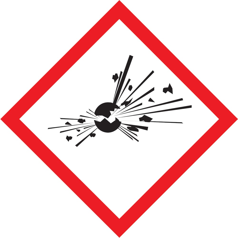 Signage: Explosive Hazard (DANG0040)