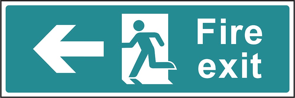Signage: Fire Exit Left (EMER0003)