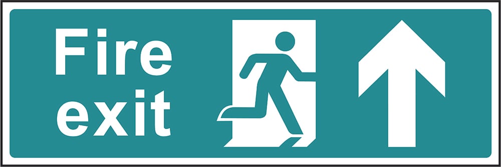 Signage: Fire Exit Up (EMER0007)